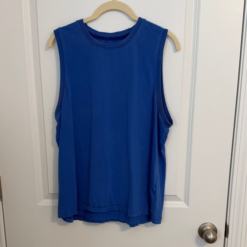 Fabletics Classic Blue Sleeveless Tee